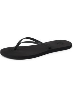 REEF Womens Flip Flops Black Lightweight Beach Sandals Soft EVA Footbed